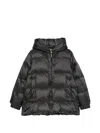 Max Mara Water-repellent Down Puffer Jacket In Black