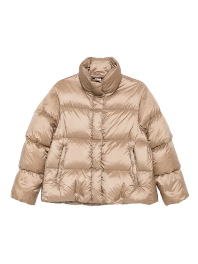 Max Mara Seica Puffer Jacket In Neutral
