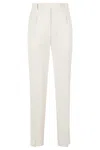 Max Mara Quasar White Trousers In White