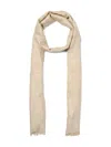 Max Mara Selvi Fringed Scarf In Neutral