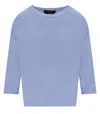 Max Mara Selz Light Blue Pullover In Blue