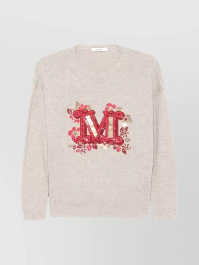 Max Mara Women Quota  Special Edition Wool And Cashmere Sweater In Neutral