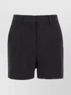 Max Mara Sequin Embellished Shorts Featuring Back Pockets In Black