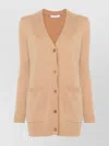 Max Mara Sequin Embellished Wool Cashmere Cardigan
