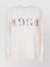 Max Mara Sequin Embroidered Knit Pullover In Neutral