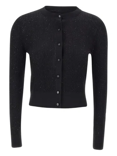MAX MARA SEQUIN RIBBED CARDIGAN
