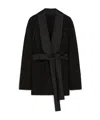 Max Mara Pau Viscose Blend Blazer With All-over Sequins In Black