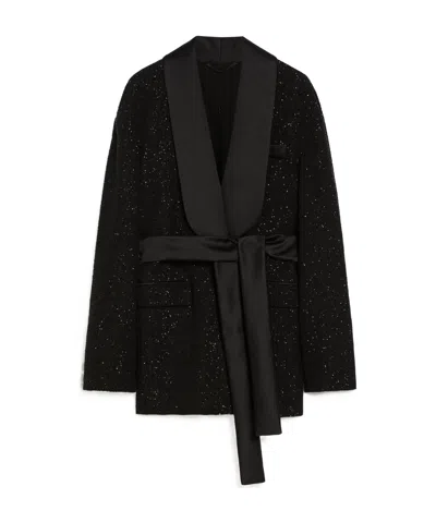 MAX MARA MAX MARA PIANOFORTE EMBELLISHED BELTED JACKET