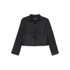 Max Mara Sequin-embellished Jacket In Black