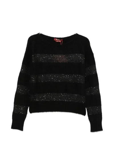 Max Mara Sequin-embellished Sweater In Multi