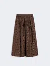 Max Mara Sequinned Cotton Skirt In Multi