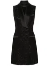 Max Mara "eiffel Piano" Dress In Black