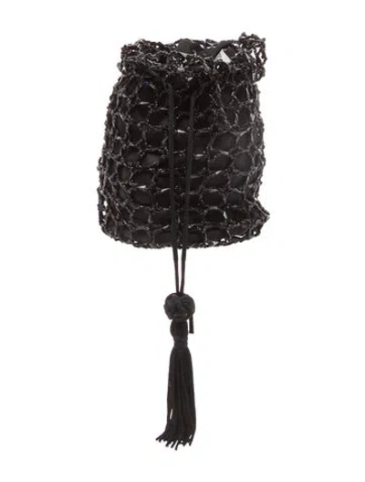 Pre-owned Max Mara Sequins Evening Bag In Black