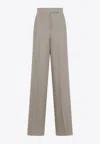 Max Mara Sequoia High-waist Tailored Pants In Beige