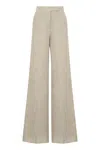 Max Mara Sequoia Linen Wide Leg Trousers