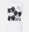 Max Mara Sequoia Logo Printed Cotton Jersey T-shirt
