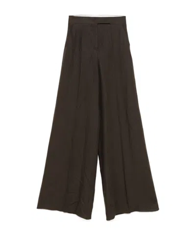 MAX MARA MAX MARA SEQUOIA PLEAT DETAILED WIDE-LEG TROUSERS