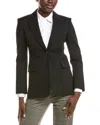 Max Mara Serio Jersey Wool-blend Jacket In Black