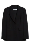 Max Mara Serio One-button Blazer In Black