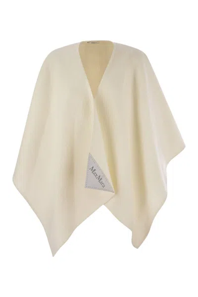 Max Mara Serra - Alpaca And Wool Poncho In Neutral