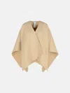 Max Mara 'serra' Alpaca Sand Blend Shawl In Sand