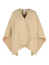 Max Mara Serra Alpaca Sand Blend Shawl In Sand