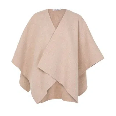 Max Mara Serra Cape In Neutral