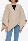 Max Mara Serra Wool And Alpaca Poncho In Neutral