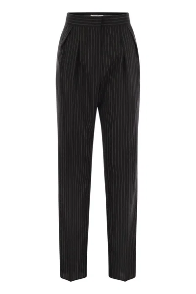 MAX MARA MAX MARA SESAMO - CARROT TROUSERS IN WOOL CLOTH