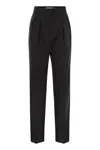 Max Mara Tailored Pinstripe Trousers With High Waist And Pleated Front