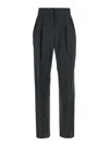 Max Mara Tailored Pinstripe Trousers With High Waist And Pleated Front