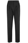Max Mara Sesamo Carrot Trousers In Wool Cloth In Blue