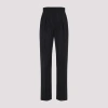Max Mara Virgin Wool Pinstriped High-rise Pleated Straight-leg Trousers In Blue