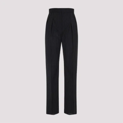 Max Mara Sesamo Wool Pants For Women In Blue