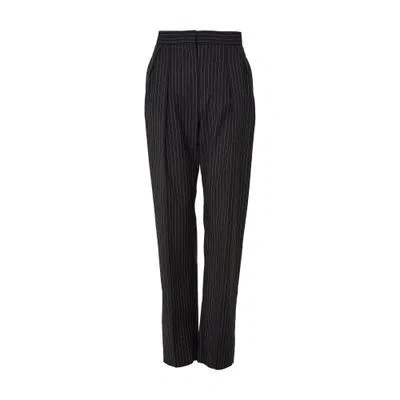 Max Mara Sesamo Straight Leg Pants In Black