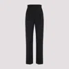 Max Mara Virgin Wool Pinstriped High-rise Pleated Straight-leg Trousers In Blue