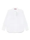 Max Mara Osteo Cotton Shirt With Laces In White