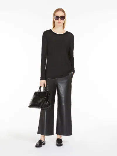 Max Mara Set Of Modal T-shirts In Black