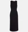 Max Mara Caro Viscose Blend Jersey Midi Dress In Black