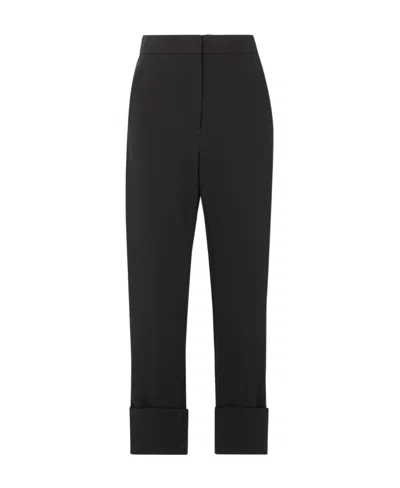 Max Mara Sevres Plain Nine-cent Casual Pants In Black