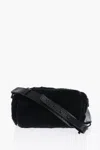 Max Mara Sfilata Camel Teddyrolls Crossbody Bag In Black