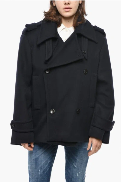 Max Mara Sfilata Double-breasted Laveno Wool And Cashmere Coat In Black