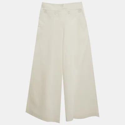 Max Mara Sfilata Off White Denim Flared Jeans
