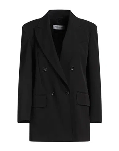 Max Mara Sfilata Woman Blazer Black Size 8 Virgin Wool