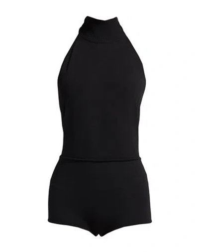 Max Mara Sfilata Woman Bodysuit Black Size L Viscose, Polyester, Polyamide, Elastane