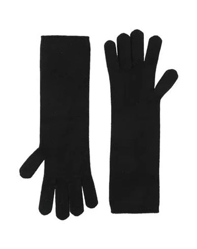 Max Mara Sfilata Woman Gloves Black Size Onesize Cashmere
