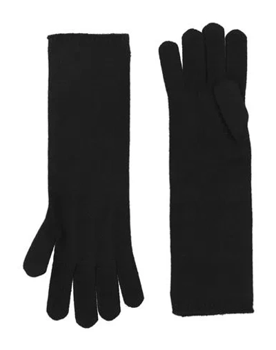 Max Mara Sfilata Woman Gloves Black Size Onesize Cashmere