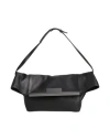 Max Mara Leather Clasp Shoulder Bag With Metal Detail In Black