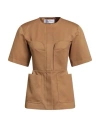 Max Mara Sfilata Woman Jacket Camel Size 4 Cotton In Neutral