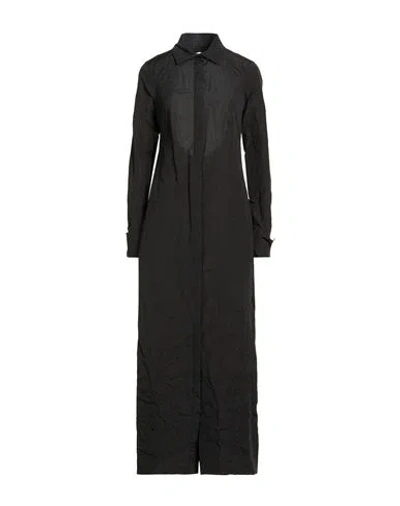 Max Mara Sfilata Woman Maxi Dress Black Size 10 Cotton, Polyester